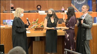 Twenty-two women take oath in Nevada's most diverse group of judges