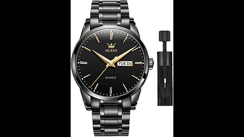 OLEVS Mens Skeleton Watch Chronograph Luxury Diamond Dress Business Analog Quartz Wrist Watches...