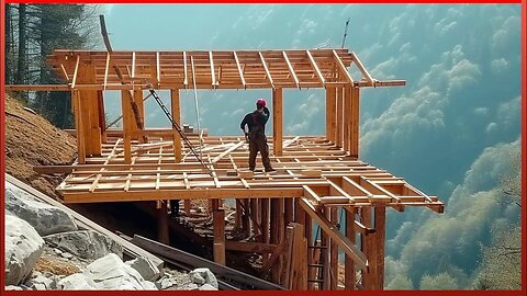 Man Builds Amazing House on Steep Mountain in 8 Months