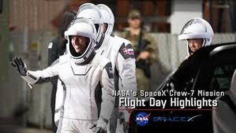 NASA'S SpaceX Crew-7 Flight Day-7 on 27 aug 2023
