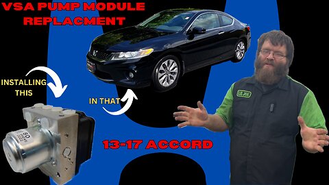 13-17 Honda Accord ABS Light Code 121-11 VSA Solenoid Malfunction