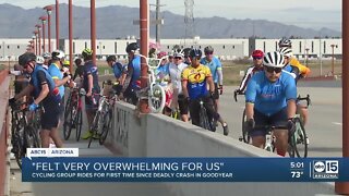 West Valley Cycling group rides for the first time since crash
