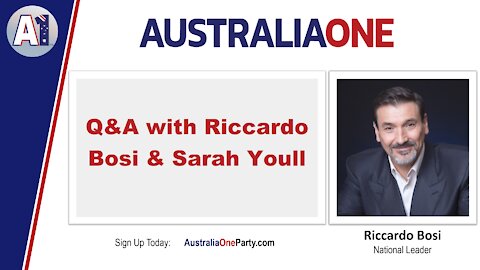 AustraliaOne Party - Q&A with Riccardo Bosi and Sarah Youll