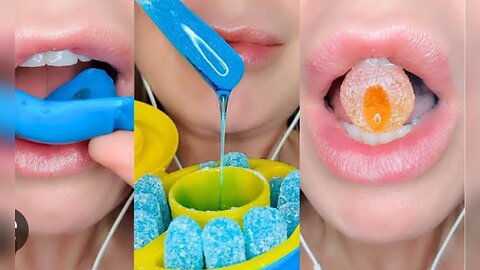 Satisfying ASMR Eating Juicy Drop Candy Mukbang 먹방