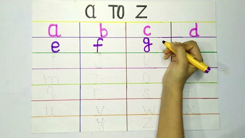 Tracing ABC Alphabets Letters Lowercase Capital A-Z A to Z | Gx Study