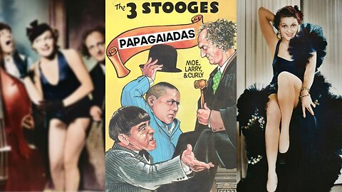 PAPAGAIADAS (1936) Os Três Patetas e Suzanne Kaaren | Comédia | COLORIDO