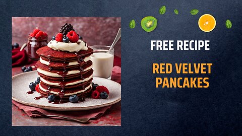 Free Red Velvet Pancakes Recipe 🌹🥞❤️