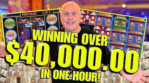 WINNING OVER $40,000 IN JACKPOTS IN UNDER AN HOUR!