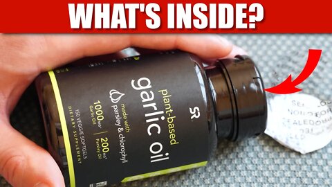 Unboxing Sports Research Plant Based Garlic Oil with Parsley & Chlorophyll 150 Veggie Softgels