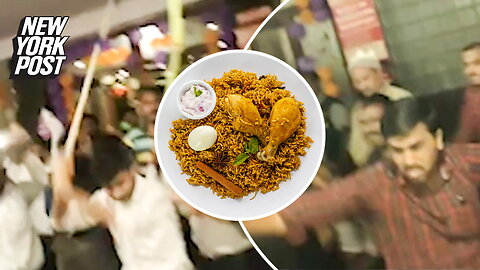 Food fight! Huge brawls breaks out over undercooked biryani