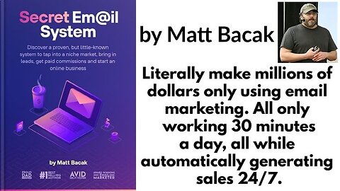 Secret Email System Review & Demo & OTO | How To Build An Email List By Matt Bacak [With Proof]