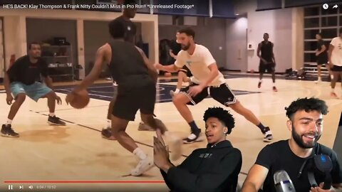 Dfriga Reacts To Klay Thompson & Frank Nitty Going Crazy At JLaw Run!