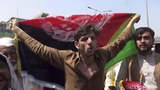 Taliban Power Challenged With Protests On Independence Day