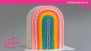 Creating a Top Forward Rainbow Cake or Arch Cake