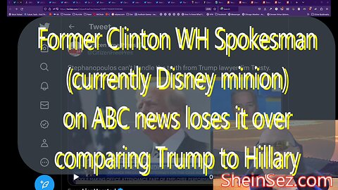 Former Clinton Whitehouse press Sec loses it over Trump/Hillary comparisons -SheinSez 197