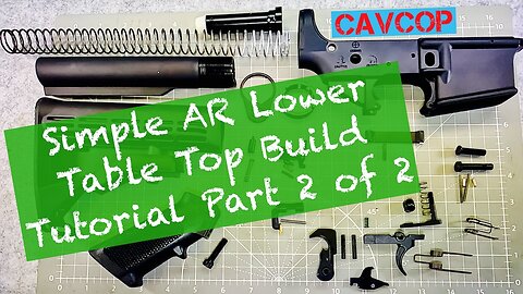 PART 2 of 2: How to assemble an AR/M4 lower receiver