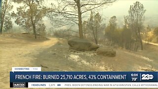 Crews continue to make progress on French Fire