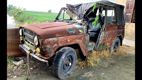 Full restoration ancient UAZ 469 | Restoring and repairing antique uaz 469 cars