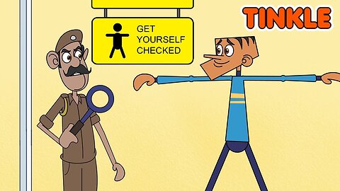 Suppandi Creating Chaos At The Airport - Animated Story - Cartoon Stories - Funny Cartoons