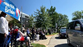 Cleveland VA Medical Center hosts birthday surprise for a local WWII veteran turning 100 today