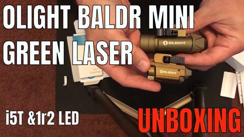 Olight Baldr Mini Green Laser Unboxing and Review