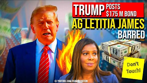 Breaking BIG WIN for Trump! AG Letitia James BARRED from collecting Trump Bond of $175 Million!