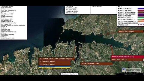 Russian Naval Movements and Positions at Sevastopol and Novorossisk - 18th May