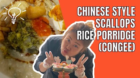 Cooking Chinese Style Scallops Rice Porridge (Congee). Cooking Ideas and Inspiration. #shorts