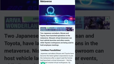 Japanese Carmakers Toyota and Nissan Enter the Metaverse #cryptonews #cryptoupdates #viral #trending