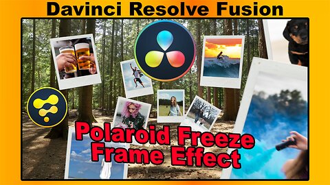 Polaroid Floating Picture Effect and Fly Through Transition - DaVinci Resolve Fusion