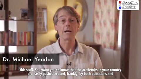 EX PFIZER CHIEF SCIENTIST DR. MICHAEL YEADON: "A SERIOUS ATTEMPT AT MASS DEPOPULATION"