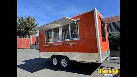 NEW - 2024 7' x 14' Kitchen Food Concession Trailer | Mobile Food Unit for Sale in California!