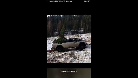 Tesla CyberTruck Gets Stuck 😳