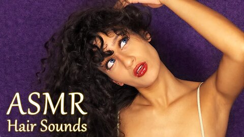 ASMR self pampering scalp massage, beautiful lush curly hair | Fall asleep to hair sounds