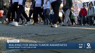 Walking for brain tumor awareness