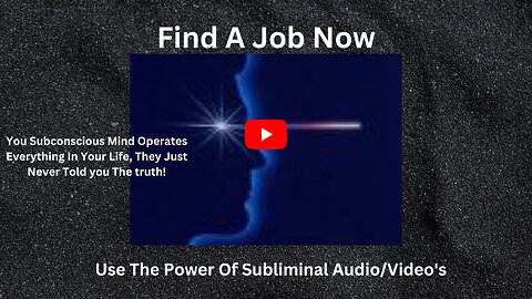 Find Your Ideal Job/Subliminal video