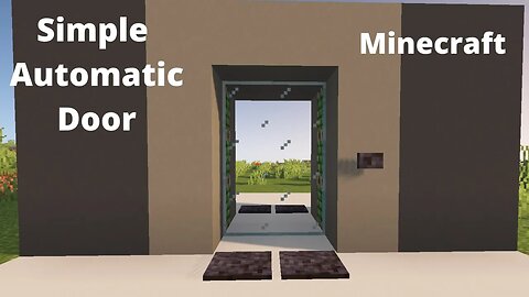 How To make Automatic Door in Minecraft || Simple automatic door Minecraft