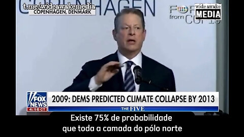 Multi-milionários arautos do aquecimento global falando que todo o gelo do pólo norte ia derreter