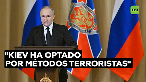 Putin tacha de “terroristas” los métodos de Kiev respaldados por Occidente