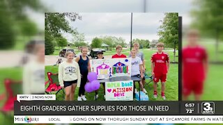 Take Time To Smile: Middle-schoolers gather items for Open Door Mission