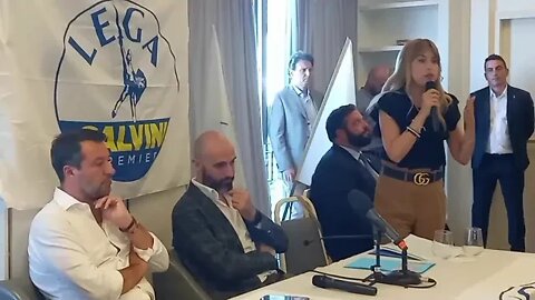 Matteo Salvini a presentato alla stampa i candidati della Lega Regione Marche.