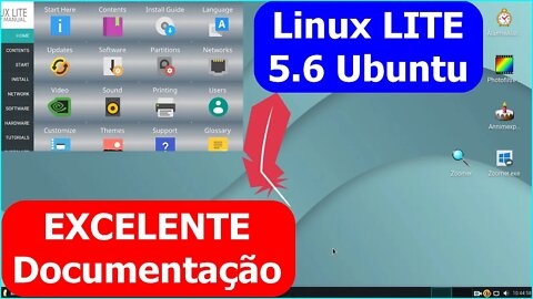 Linux Lite 5.6 Beta e sua Documentação. Distro Ubuntu Linux Leve, Rápida, Fácil de Usar e GRATUITA