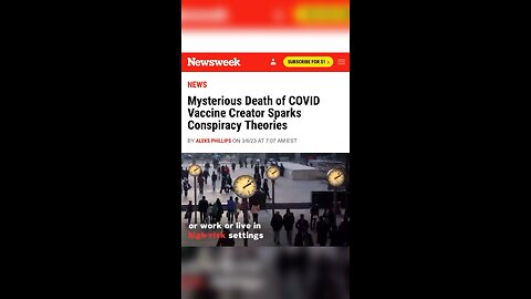 💉Mysterious Death of C19 Va@@ine Creator Sparks Controversy 🤔