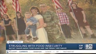 In Arizona, some military families are struggling to afford food