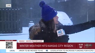 Winter weather hits Kansas City region