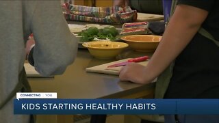 Kids starting healthy habits