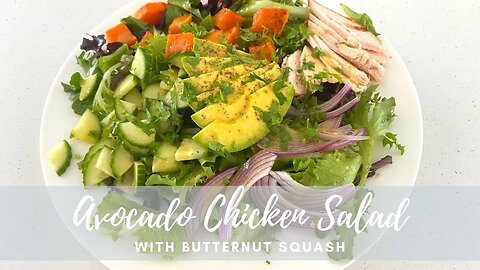 Avocado Butternut Squash Salad | High Protein Low Carb Healthy Lunch Ideas
