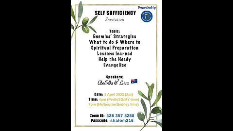 Self Sufficiency Part 3 by Belinda and Lisa
