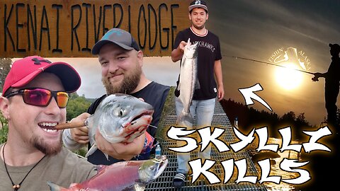 FISHING FOR SOCKEYE AT THE KENAI RIVER LODGE! (under the bridge) #6