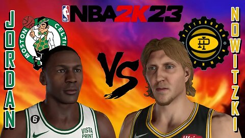 Jordan vs Dirk - Celtics vs Ironmen - MyLeague: All-Time Legends - Game 11- #NBA2K23
